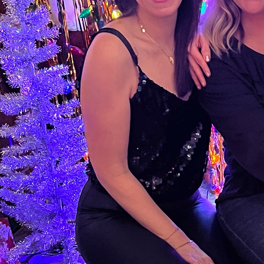 Glitter tank leotard